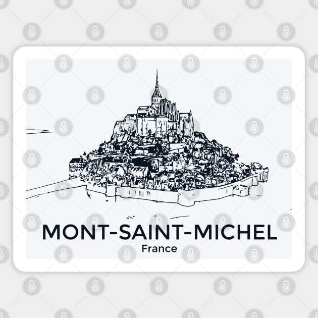 Mont-Saint-Michel - France Magnet by Lakeric